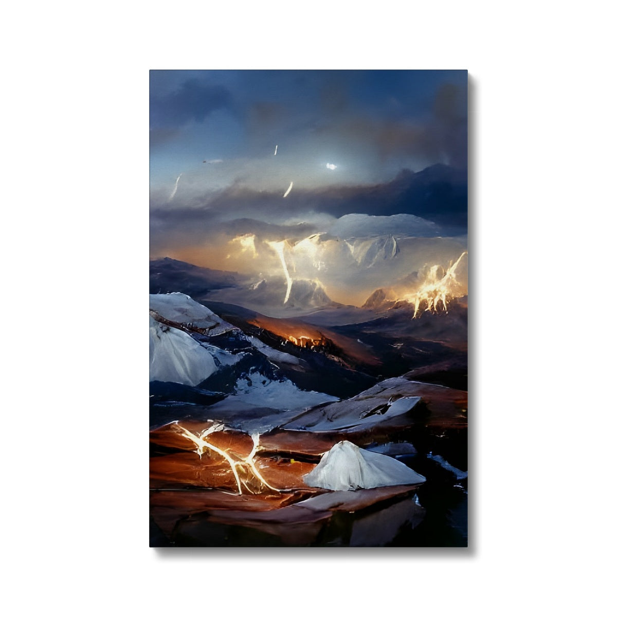 Mountains with Lightning Eco Canvas Prodigi